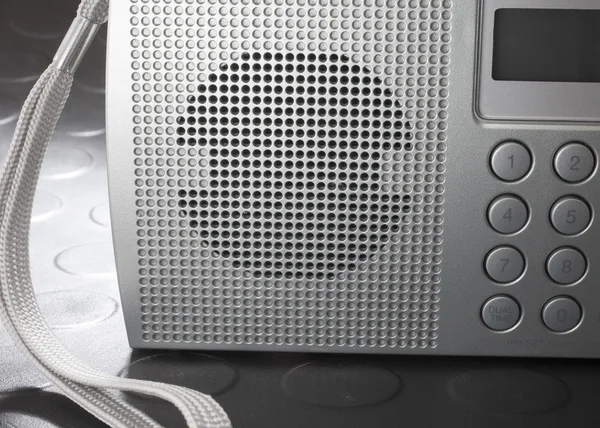 Tiny speaker on a radio — Stock Photo, Image