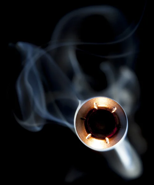 Approaching bullet and smoke — Stock Photo, Image