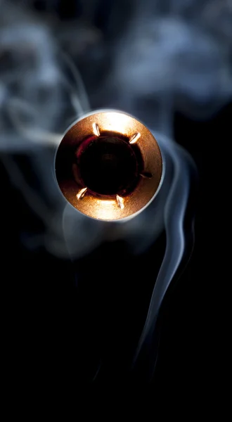 Single bullet and smoke — Stock Photo, Image