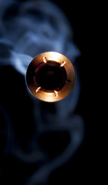 Dohányzás lövés fekete — Stock Fotó