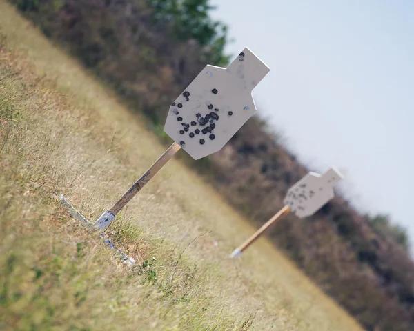 Těžké ocelové cíle pro hospodářskou soutěž — Stock fotografie