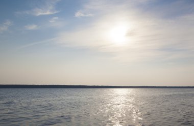 Bulutlu son ışığı