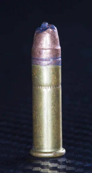 Afgestoken pistool munitie — Stockfoto