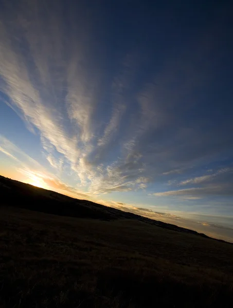 Puesta de sol en ángulo en Wyoming — Foto de Stock