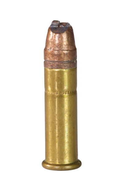 Bullet gash on a rimfire — Stock Photo, Image