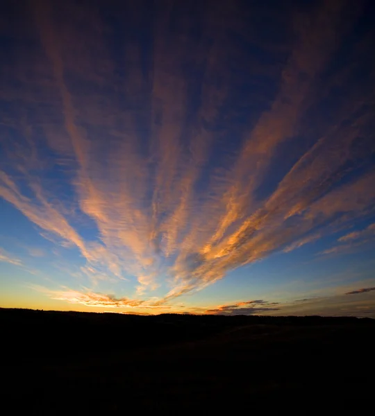 Colorido atardecer en Wyoming — Foto de Stock