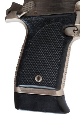 Beyaz tabanca tutuş