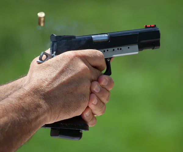 Di nuovo sul grilletto della pistola — Foto Stock