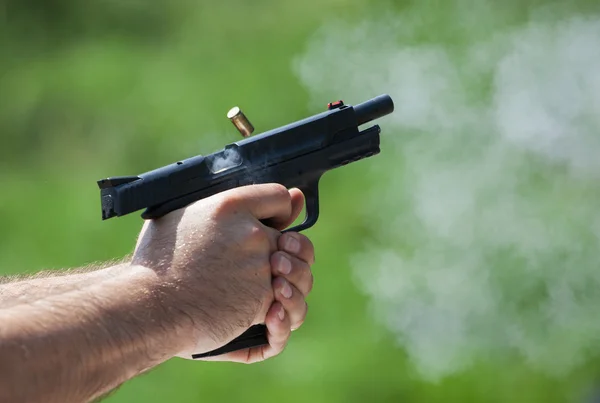 Shot from a pistol — Stock Photo, Image