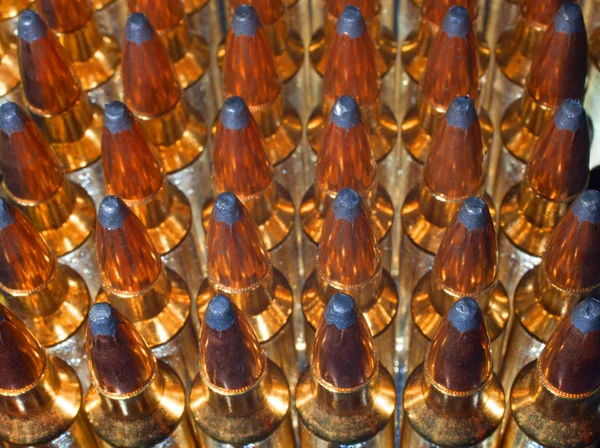 Glowing Rifle Cartridges — Stock Photo, Image