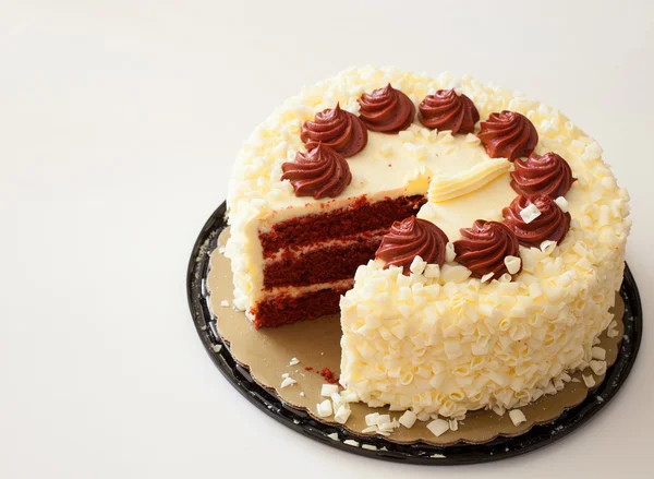 Heavy velvet cake dessert — Stock Photo, Image