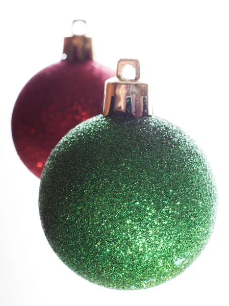Two ornaments on white Stock Photo