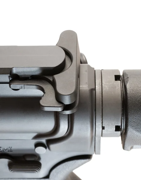 Charging handle on an AR-15 — Stock Photo, Image