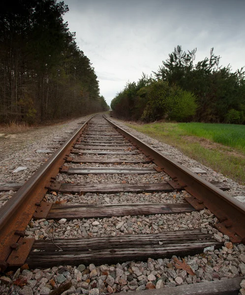 Línea ferroviaria antigua — Foto de Stock