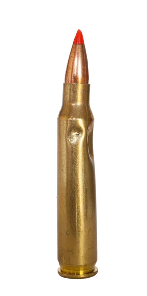 Krokiga ammunition på vit — Stockfoto