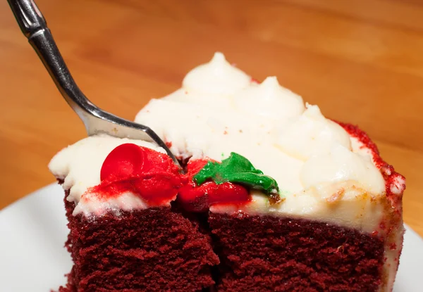 Big bite of cake — Stock Photo, Image