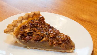 Small slice of pecan pie