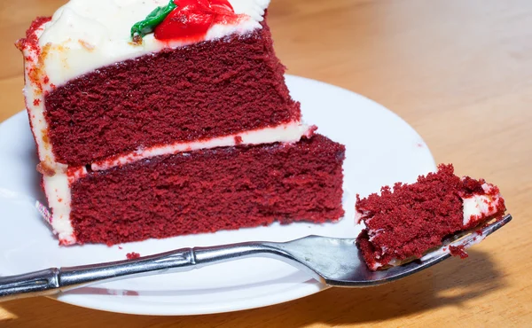 Succulent red velvet cake — Stock Photo, Image