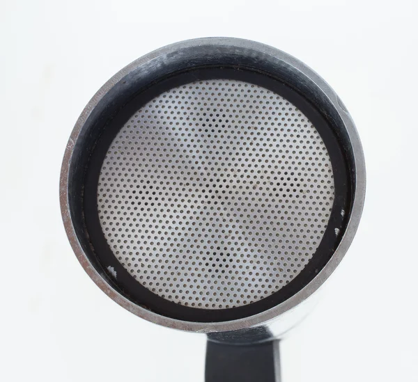 Elemento de micrófono aislado en blanco — Foto de Stock
