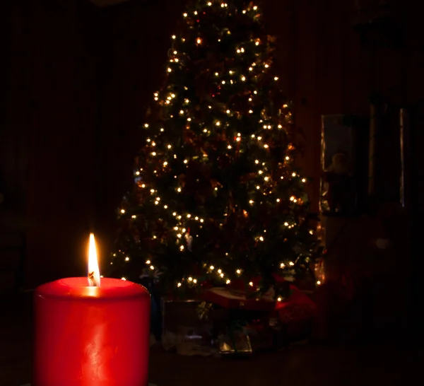 Vela de Nochebuena —  Fotos de Stock