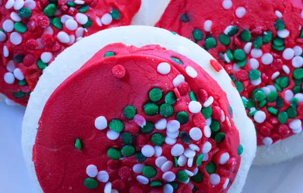 Três biscoitos de Natal — Fotografia de Stock