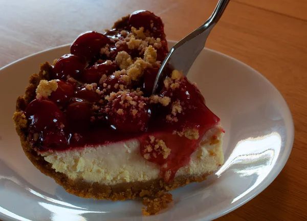 Nattmacka cheesecake — Stockfoto