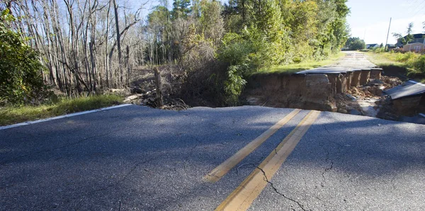 Daño del huracán Matthew en Carolina del Norte — Foto de Stock