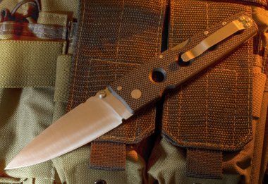 Bir paket üzerinde bıçak katlama