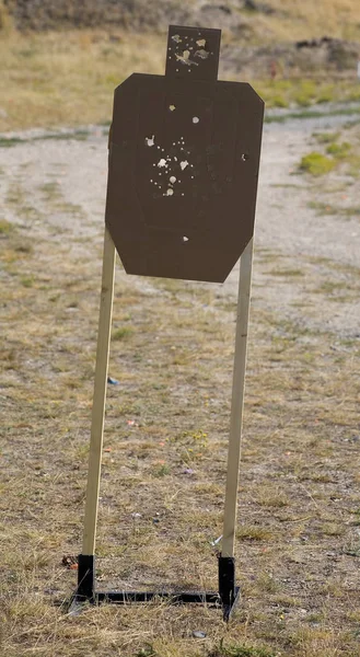 Стоячая цель для стрельбы — стоковое фото