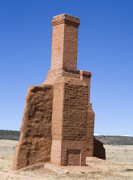 Winged chimney in New Mexico