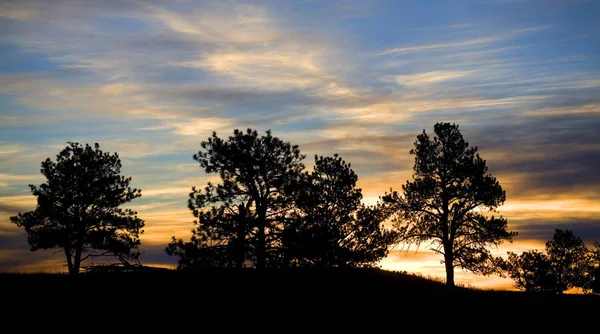 Wyoming soluppgång med moln — Stockfoto