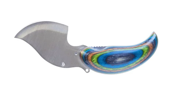Vista lateral de uma faca ulu — Fotografia de Stock