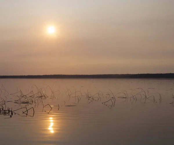 Luminoso sole sul lago di Dore — Foto Stock