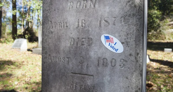 Votación persona muerta — Foto de Stock