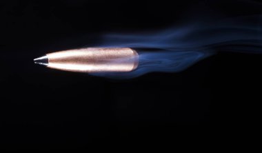 Polymer tipped bullet and smoke clipart