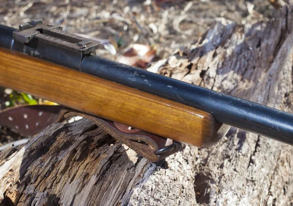 Log for a rifle rest — Stock Photo, Image