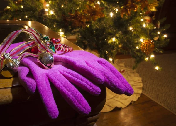 Nuevos guantes para Navidad — Foto de Stock