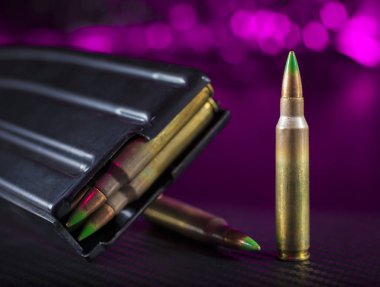 Ar-15 cephane yeşil uçlu