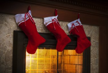 Baston şekerler ile Noel çorap