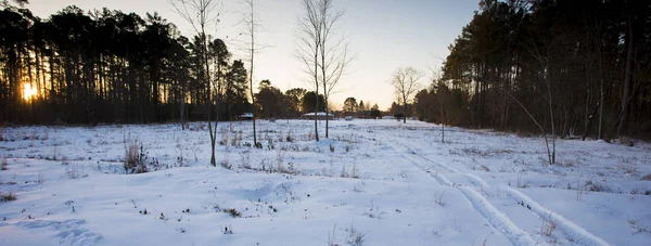 North Carolina efter bombecyklonen - Stock-foto