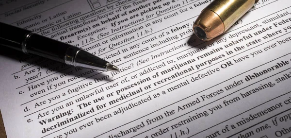 Marijuana question on a gun purchase background check