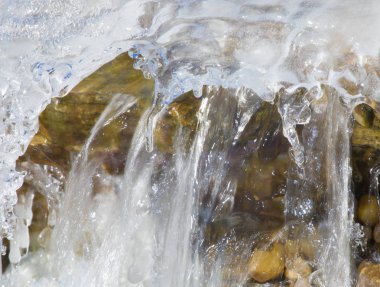 Bir North Carolina şelale şekillendirme buz