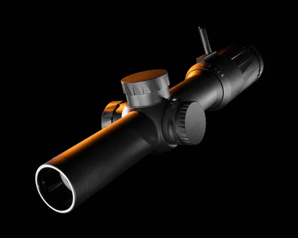 Гвинтівка з помаранчевим підсвічуванням — стокове фото