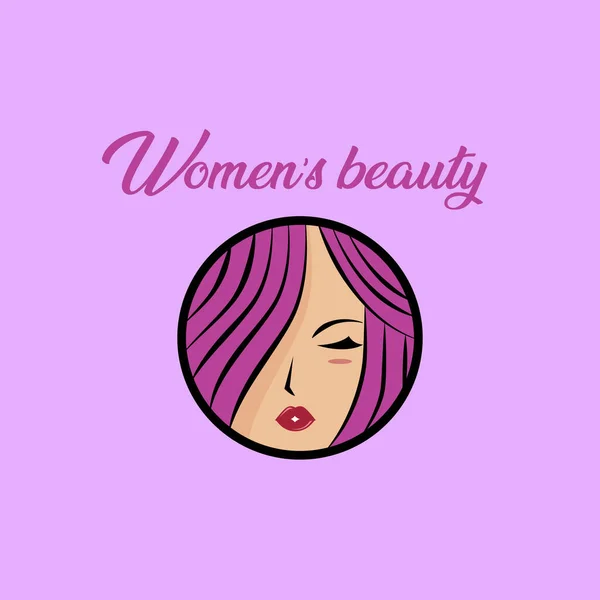 Gesichtsschönheitslogos Von Frauen — Stockvektor
