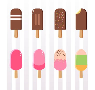 Dondurma seti çok şirin.