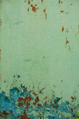 Eski yeşil beton duvar çizilmiş. Doku ve arkaplan