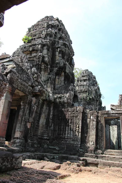 Ruiny starého chrámu v Kambodži — Stock fotografie