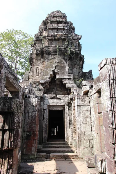 Τα ερείπια του παλιού ναού στην Καμπότζη — Φωτογραφία Αρχείου