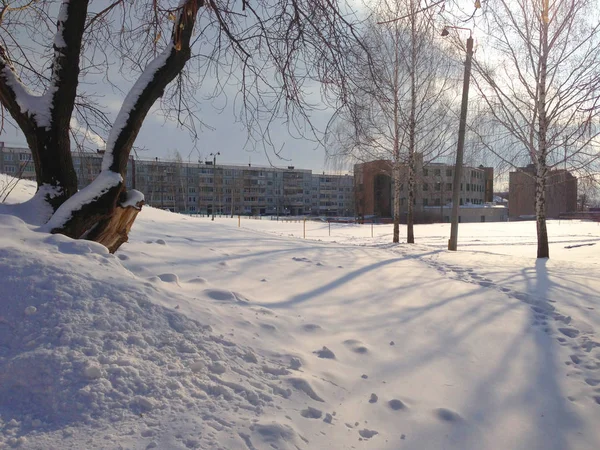 Winter januari landschap — Stockfoto