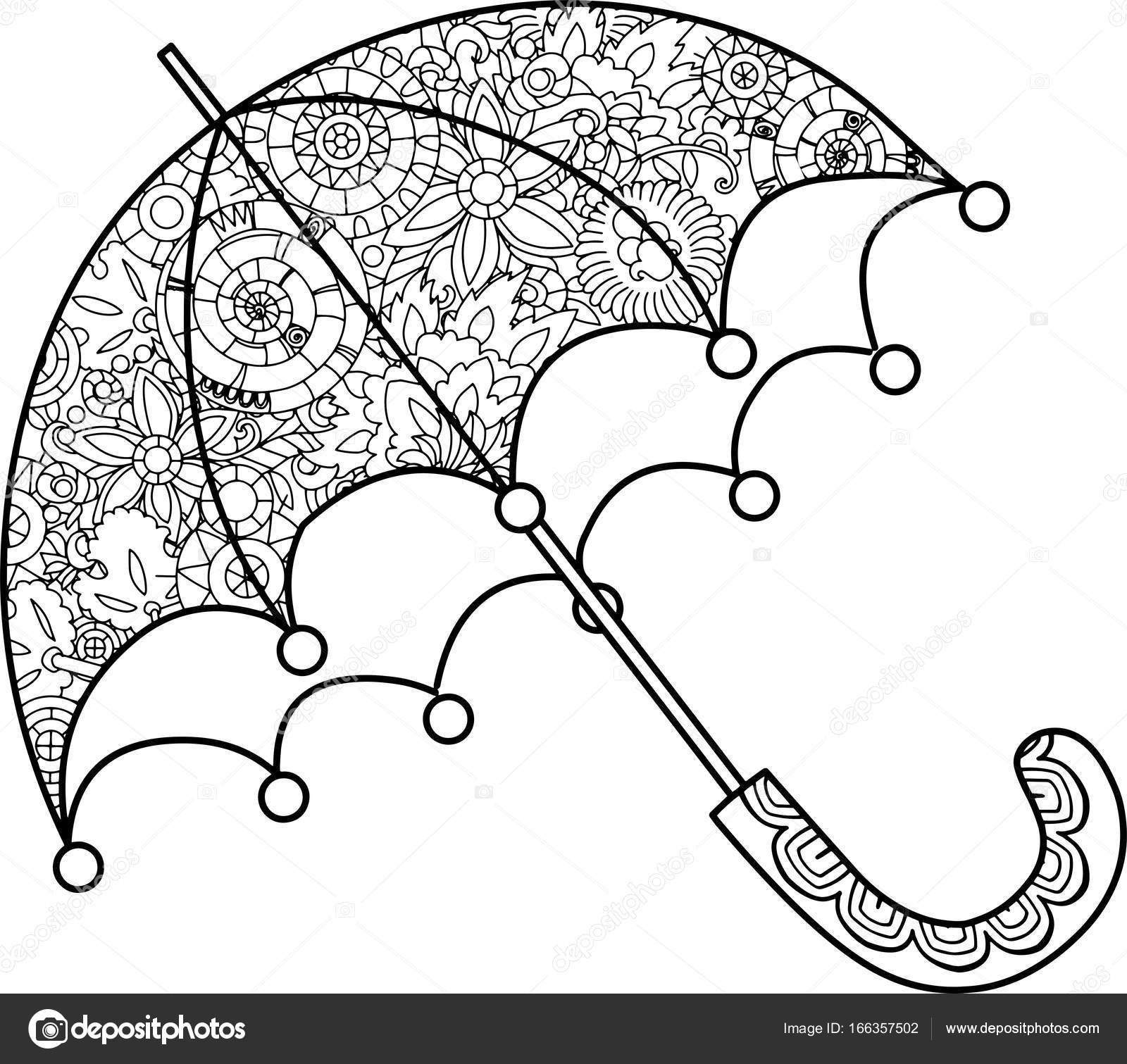 Immagini vettoriali stock di Rain fall coloring | DepositPhotos, image size:1024x967